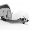 Biltransport Brian James Trailers Race Transporter 6, 3500 kg, 3 axl, lastvikt 2000 kg - Bild 3
