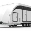 Biltransport Brian James Trailers Race Transporter 6, 3500 kg, 3 axl, lastvikt 2000 kg