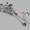 Båtvagn 751-1500 kg max båtlängd 6,5 m