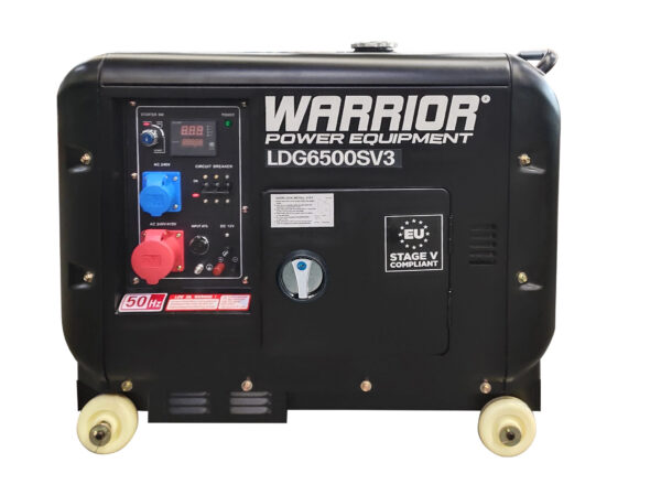 Dieselelverk, 5500 W, Warrior, 3-fas med ATS-port, LDG6500SV3-EU - Image 3