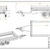 Släpvagn Respo entrepenadsläp, 2000P332T150 PLH 18348, 2000 kg, bromsad - Bild 2